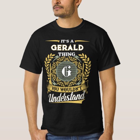 ジェラルドにしかわからない Tシャツ (正面)