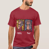 ジェラルドの幸せか悲しいワイシャツ Tシャツ (正面)