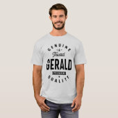 ジェラルドパーソナライズされたネーム誕生日ギフト Tシャツ (正面フル)