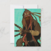 ジェラルド・カシディによる西洋美術「ロス・マタヒネス」 サンキューカード (正面)