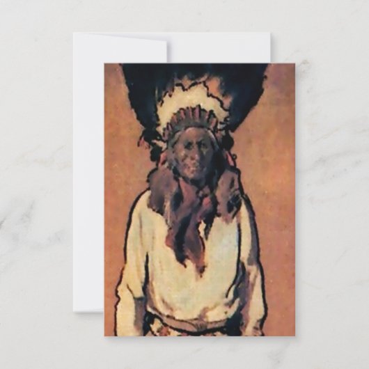 ジェラルド・カシディの『サンティアゴ』西洋美術 サンキューカード (正面)