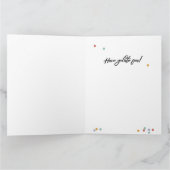 ジェラートおもしろい誕生日折りグリーティングカード カード (内部)