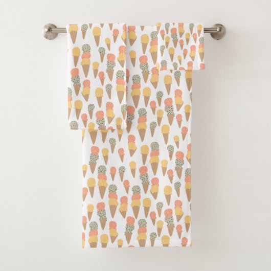 ジェラートの味:ミントチップ、パッションフルーツ、マンゴーヤム バスタオルセット (インサイチュ)