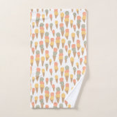 ジェラートの味:ミントチップ、パッションフルーツ、マンゴーヤム バスタオルセット (ハンドタオル)