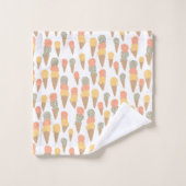 ジェラートの味:ミントチップ、パッションフルーツ、マンゴーヤム バスタオルセット (ウォッシュタオル)