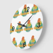 ジェラート杯 ラージ壁時計 (傾斜)