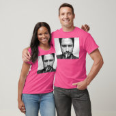 ジェラードバトラー白黒ポートレート Tシャツ (ユニセックス)