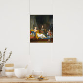 ジェラード遊 – 犬と家族 ポスター (キッチン)