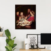 ジェラール・ヴァン・ホントストによる羊飼いの崇拝 ポスター (ホームオフィス)