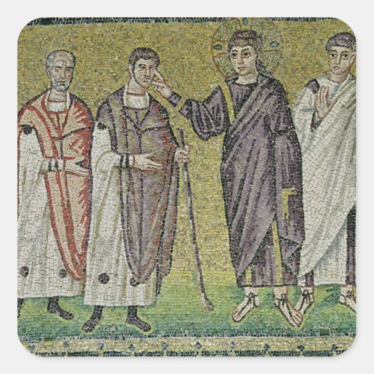 ジェリコの二人の盲人の癒し スクエアシール (正面)