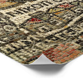 ジェリコの地図から詳細のベツレヘム ポスター (角)