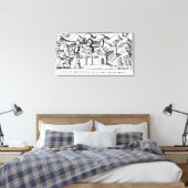 ジェリコの城壁でジョシュア キャンバスプリント (インサイチュ (寝室))