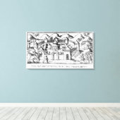 ジェリコの城壁でジョシュア キャンバスプリント (インサイチュ (ウッドフロア))