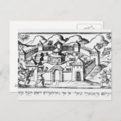 ジェリコの城壁でジョシュア ポストカード (正面/裏面)