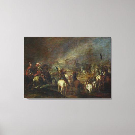 ジェリコの壁のジョシュア キャンバスプリント (正面)