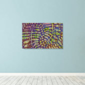 ジェリプリントステンシル抽象芸術アートキャンバスアート キャンバスプリント (インサイチュ (ウッドフロア))