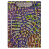 ジェリプリントステンシル抽象芸術アート クリップボード (正面)