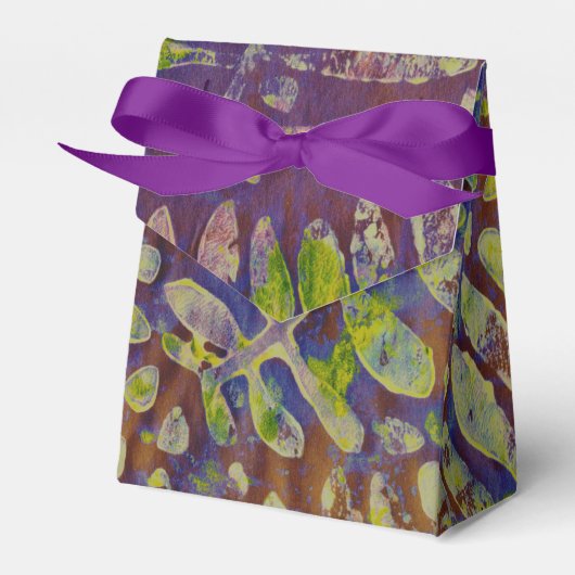 ジェリプリントステンシル抽象芸術アート フェイバーボックス (正面サイド)