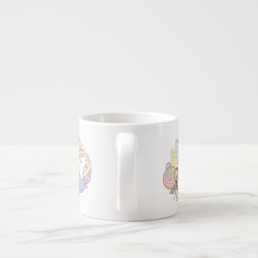 ジェリーとタフィーが咲くアニメの魔法のキャンディランド エスプレッソカップ (裏面)