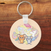 ジェリーとタフィーが咲くアニメの魔法のキャンディランド キーホルダー (正面)