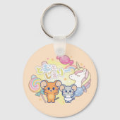 ジェリーとタフィーが咲くアニメの魔法のキャンディランド キーホルダー (裏面)