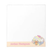 ジェリーとタフィーが咲くアニメの魔法のキャンディランド ノートパッド (正面)