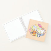 ジェリーとタフィーが咲くアニメの魔法のキャンディランド ノートブック (内部)