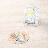 ジェリーとタフィーが咲くアニメの魔法のキャンディランド ペーパーコースター (インサイチュ)