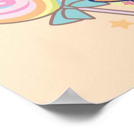 ジェリーとタフィーが咲くアニメの魔法のキャンディランド ポスター (角)