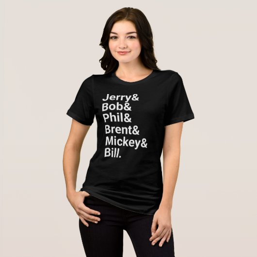 ジェリーと友人は死んだことを感謝人気があるし、感謝する トライブレンドTシャツ (正面全面)