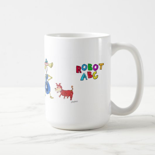 ジェリーの狩りによるロボットABCのコーヒー・マグ コーヒーマグカップ (右)