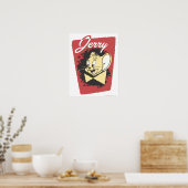 ジェリーイエローボーチロゴ ポスター (キッチン)