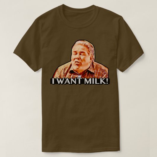 ジェリーガルギッチ牛乳が欲しい Tシャツ (デザイン正面)