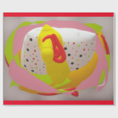 ジェリーキャンディースイーツベビーハグラブソフトクッション ラッピングペーパー (フラット)