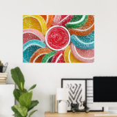 ジェリーキャンディーポスタープリント ポスター (ホームオフィス)