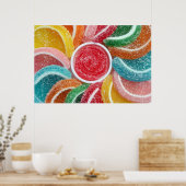 ジェリーキャンディーポスタープリント ポスター (キッチン)