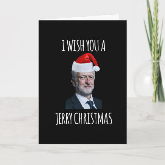 ジェリークリスマスを願う Jeremy Corbyn カード