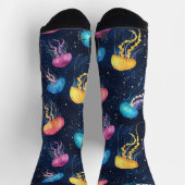 ジェリーシーメドゥーサチョークスケッチパターンブラック ソックス (上部)