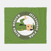 ジェリーストーンズレンジャースミスポートレート フリースブランケット (正面(横))