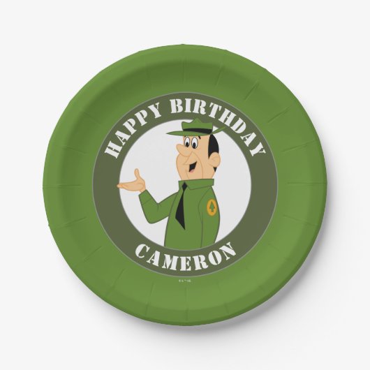 ジェリーストーンズレンジャースミスポートレート ペーパープレート (正面)