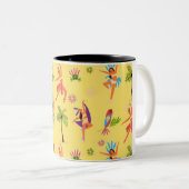 ジェリーズアロハ伝統的フラガールズインハワイ ツートーンマグカップ (正面右)