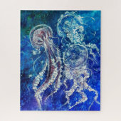ジェリーダンス – 水色絵画の種類 ジグソーパズル (縦)