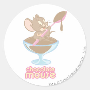 ジェリーチョコレートマウス ラウンドシール