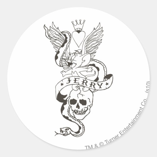 ジェリーツイストタトゥー1 ラウンドシール (正面)