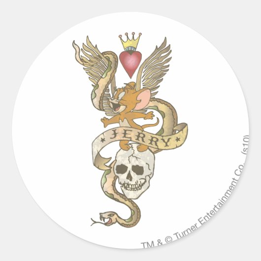 ジェリーツイストタトゥー2 ラウンドシール (正面)