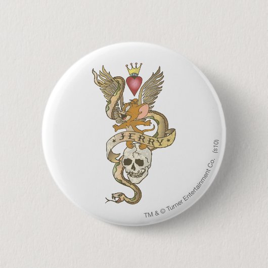 ジェリーツイストタトゥー2 缶バッジ (正面)