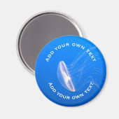 ジェリーテンタクルブライトブルーシーカスタム文字 マグネット (正面/裏面)