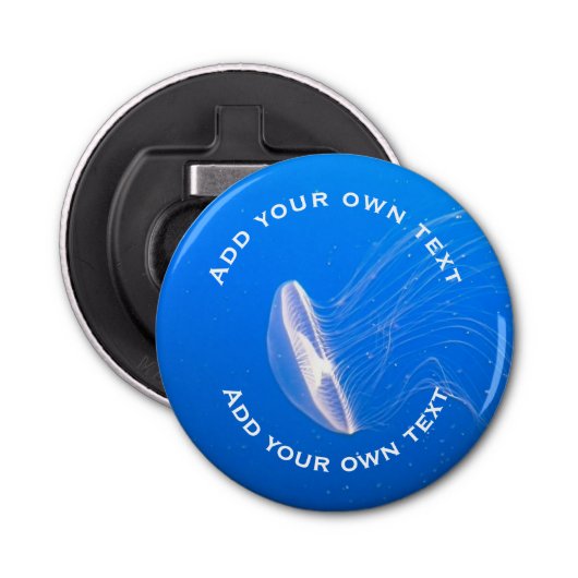 ジェリーテンタクルブライトブルーシーカスタム文字 栓抜き (正面)