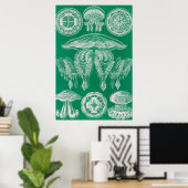 ジェリーディスコby Ernst Haeckel ポスター (ホームオフィス)