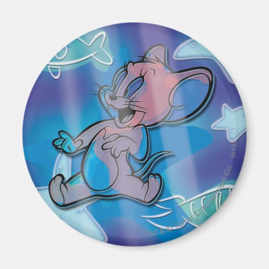 ジェリートリップ（幻覚体験）のようなフィッシュ マグネット (正面)